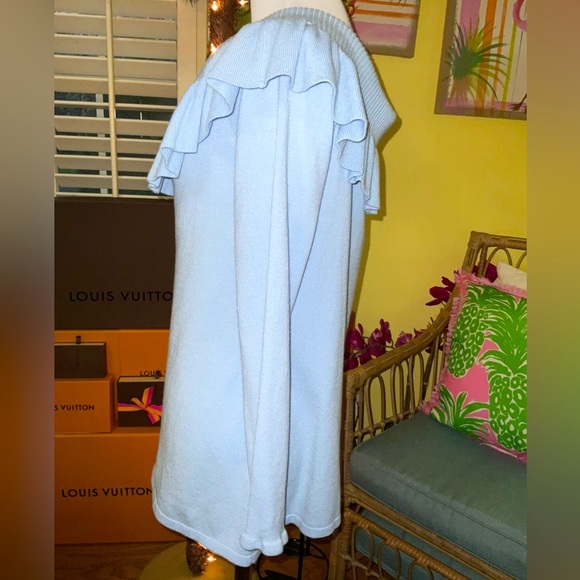 Lilly Pulitzer NWT Siesta Off Shoulder Sweater Crew Blue Size XL - Picture 8 of 8